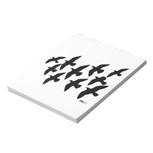 Flying Flight Pigeons Notepad (Rotated)