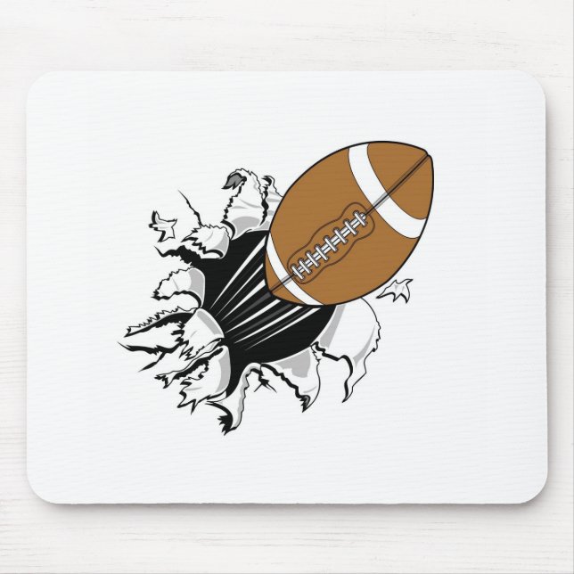 Flying Football Mouse Pad (Front)