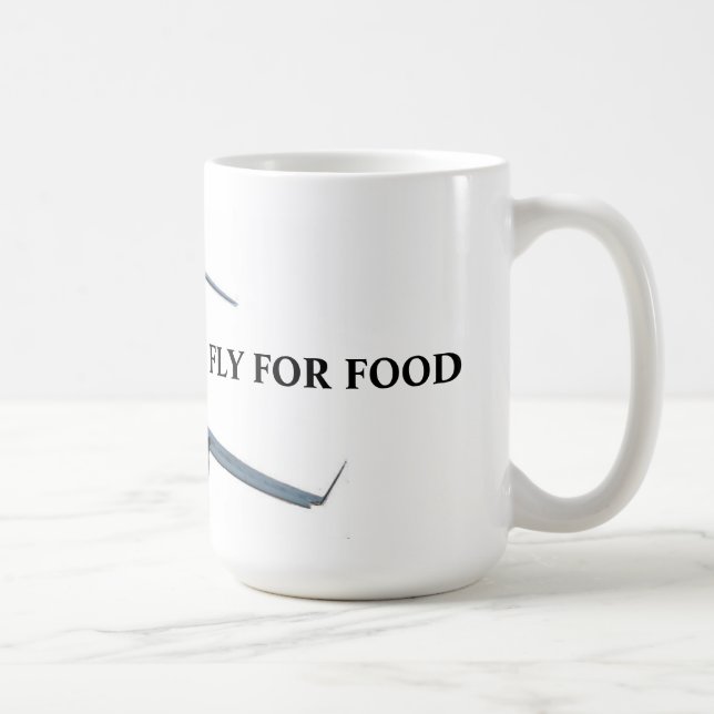 Flying for food coffee mug (Right)