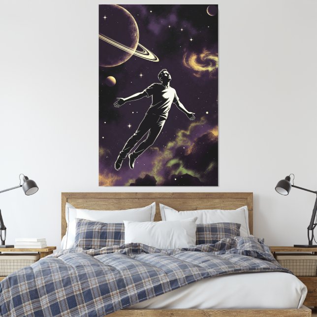 Flying For Photons canvas print (Insitu(Bedroom))