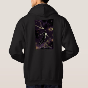 Flying For Photons men black hooded sweatshirt bk