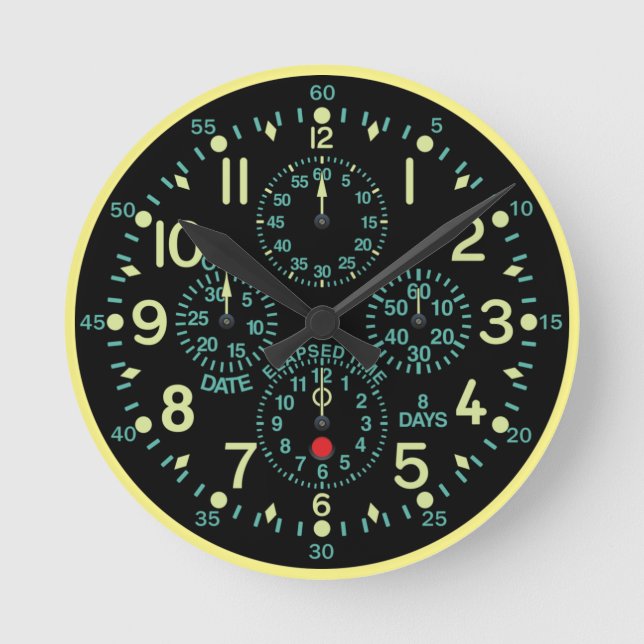 "Flying Fortress" Aircraft Clock (Front)