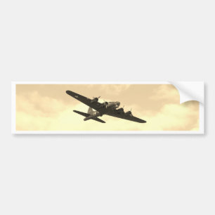 Flying Fortress In Flight Bumper Sticker