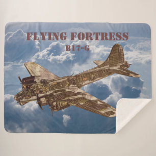 FLYING FORTRESS SHERPA BLANKET