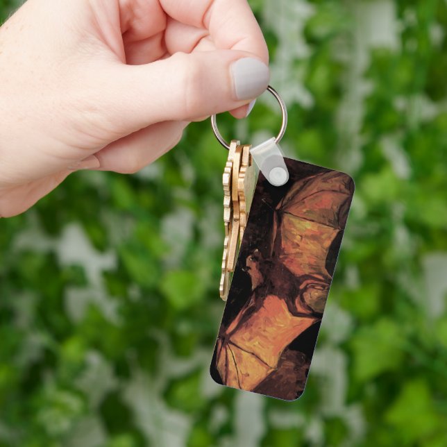 Flying Fox Bat by Vincent van Gogh Keychain (Hand)