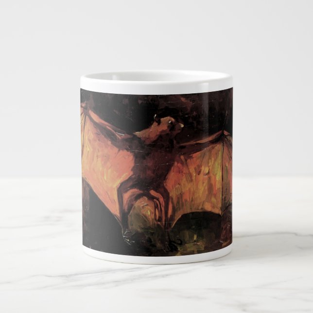 Flying Fox Bat by Vincent van Gogh Large Coffee Mug (Front)