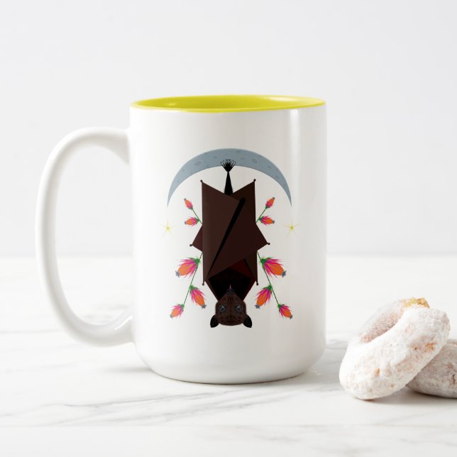 Flying Fox Classic Mug 15oz. Yellow (With Donut)