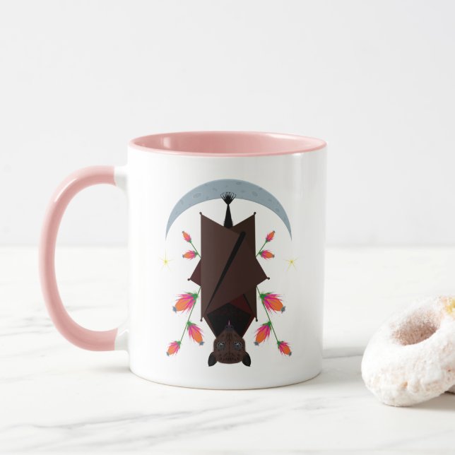 Flying Fox Mug Pink (With Donut)