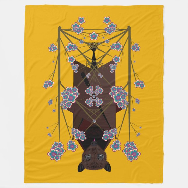 Flying Fox Mustard Fleece Blanket (3 Sizes) (Front)