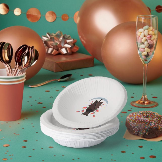 Flying Fox Paper Bowls Plate (Multi)