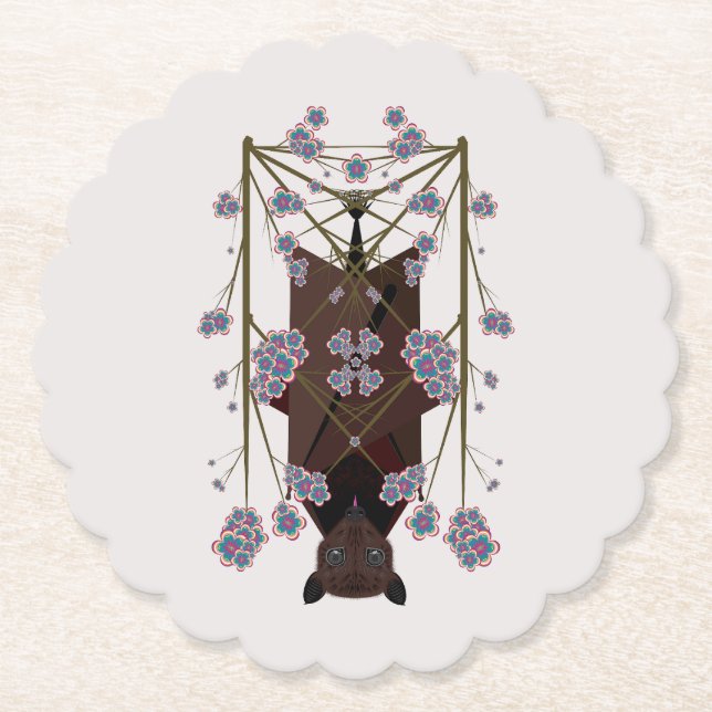 Flying Fox Paper Coasters (Front)