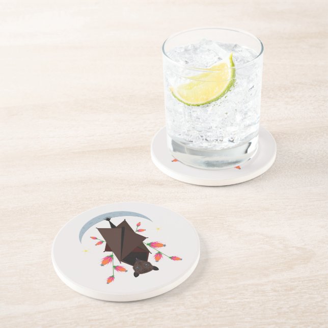 Flying Fox Sandstone Coaster (Side)