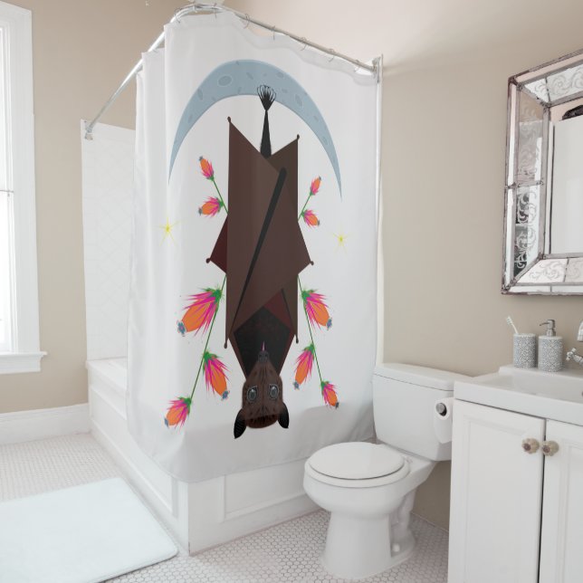 Flying Fox Shower Curtain (In Situ)