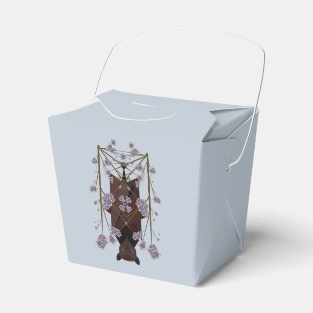 Flying Fox Sky Blue Favour Box (Front Side)