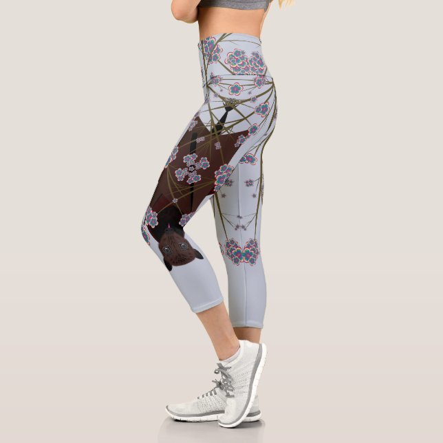 Flying Fox Sky Blue High Waisted Capris (Left)