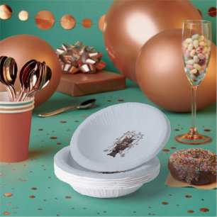 Flying Fox Sky Blue Paper Bowls Paper Plate