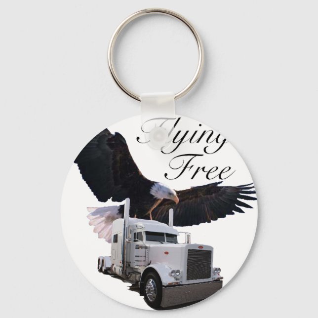 Flying Free Keychain (Front)