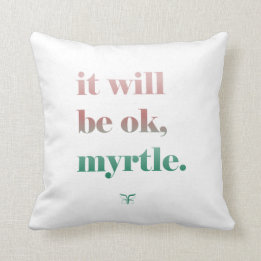 Flying Free Myrtle Throw Pillow