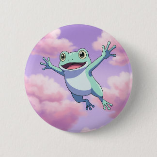 flying frog 2 inch round button