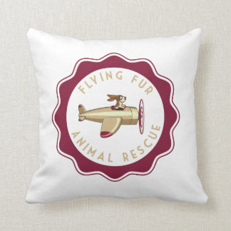 Flying Fur Throw Pillow