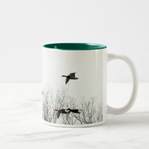 Flying Geese Two-Tone Coffee Mug