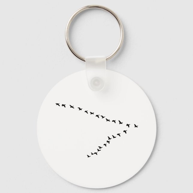 Flying Geese "V" Formation Keychain (Front)