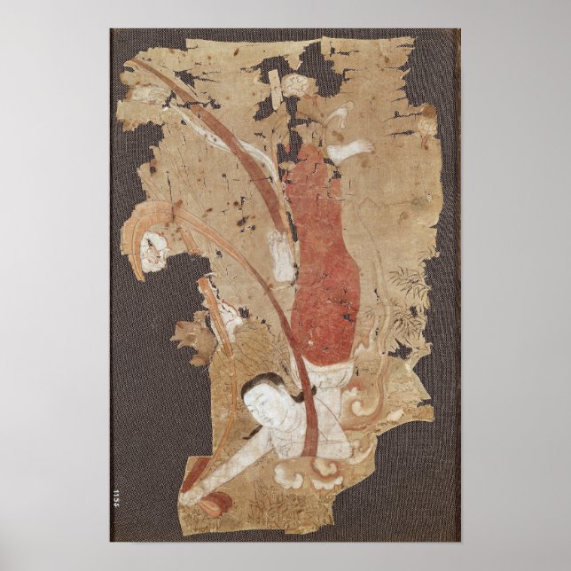 Flying genie or, Apsaras, from Dunhuang Poster (Front)