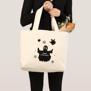 Flying ghosts large tote bag