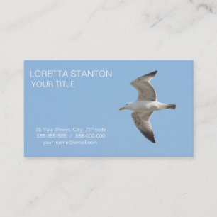 Flying gull business card