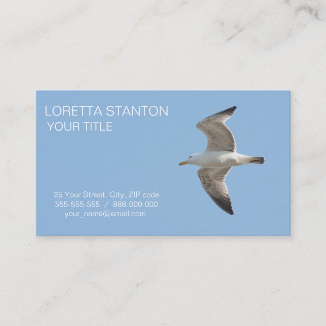 Flying gull business card (Front)