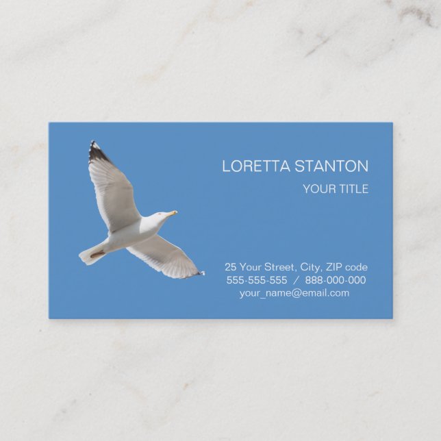 Flying gull business card (Front)