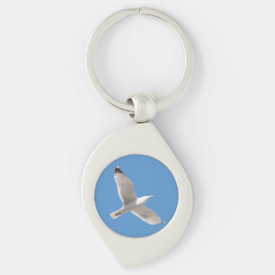 Flying gull keychain
