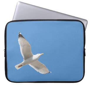 Flying gull laptop sleeve