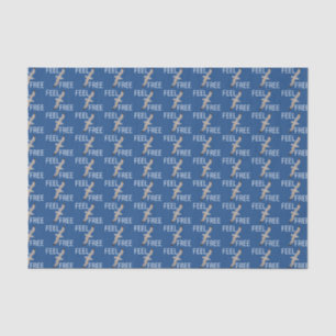 Flying gull tissue paper