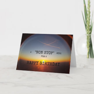 Flying Happy Birthday card