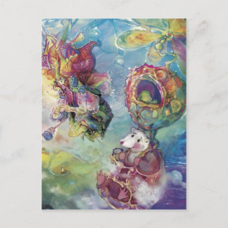 Flying Hat and Friends~~~ Postcard