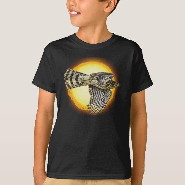 Flying Hawk Fire  T-Shirt (Front)