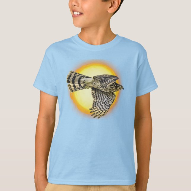 Flying Hawk Fire  T-Shirt (Front)