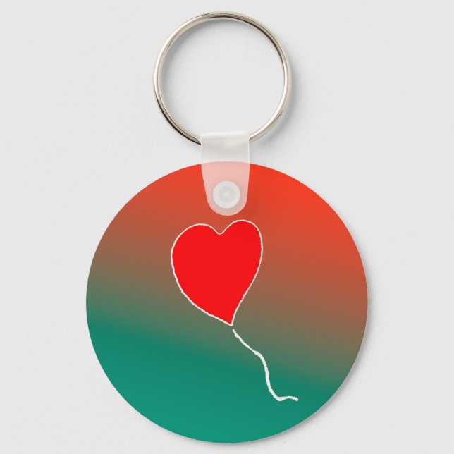 Flying heart keychain (Front)