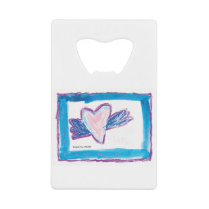 Flying Heart - Kids Art for CHOC Credit Card Bottle Opener