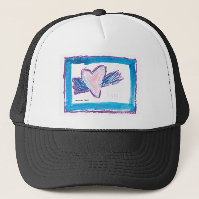 Flying Heart - Kids Art for CHOC  Trucker Hat (Front)