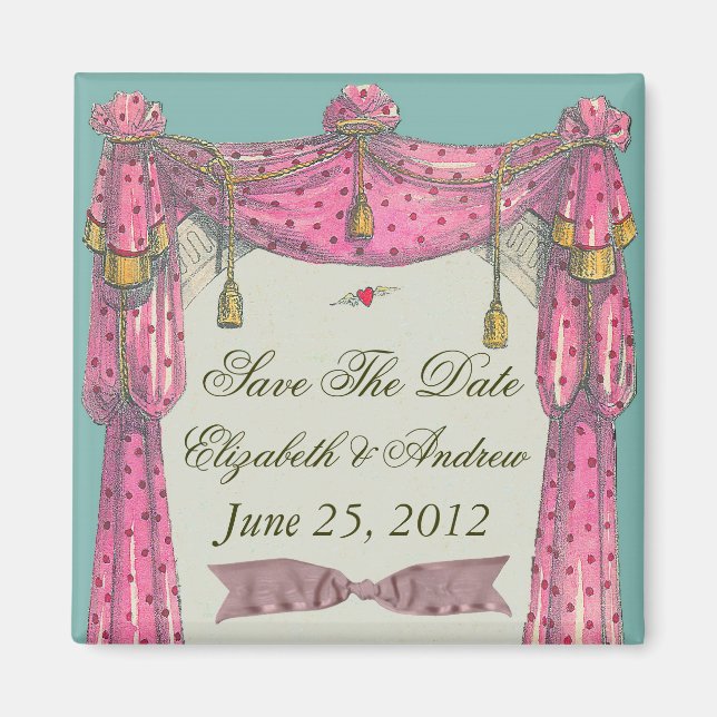 Flying Heart ~ Magnet Save the Date Love (Front)