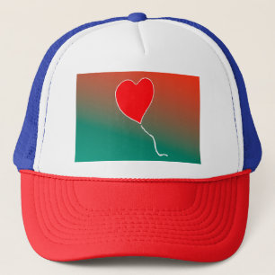 Flying heart trucker hat