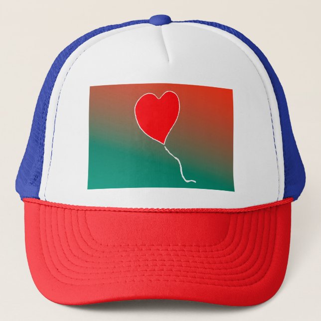 Flying heart trucker hat (Front)