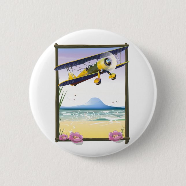 Flying High 2 Inch Round Button (Front)