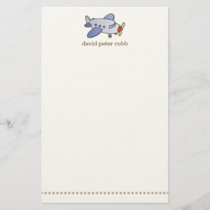 Flying High Airplane Stationery