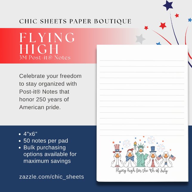 Flying High for the 4th of July 3M Post-it® Notes (Creator Uploaded)
