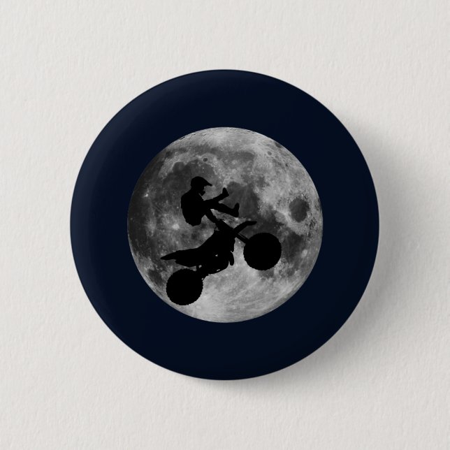 Flying High (motocross) 2 Inch Round Button (Front)