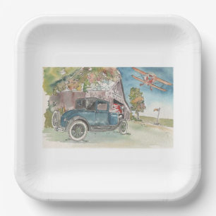 Flying High Paper Plate