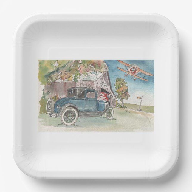 Flying High Paper Plate (Front)